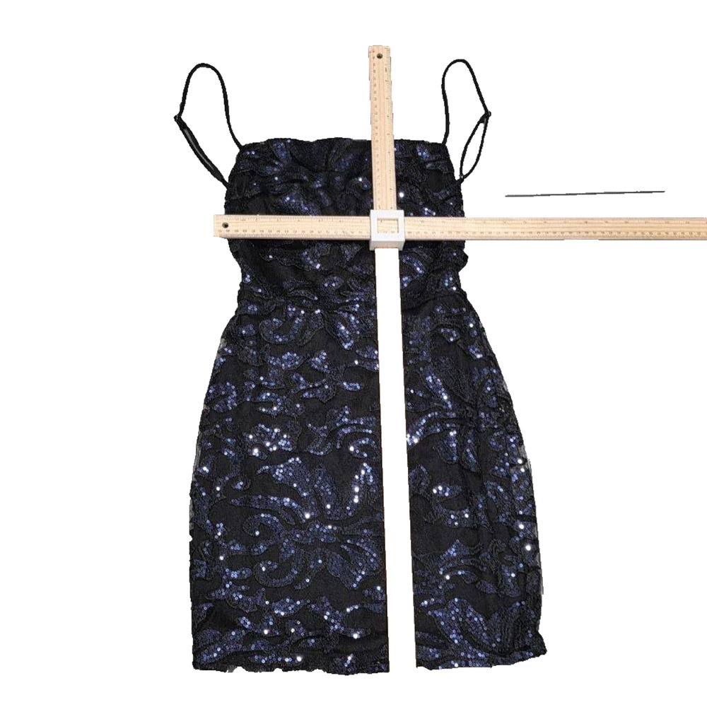 Lucy in the Sky Dress Babydoll Y2K in Black Iridescence Coquette SA004638 - Picture 4 of 10